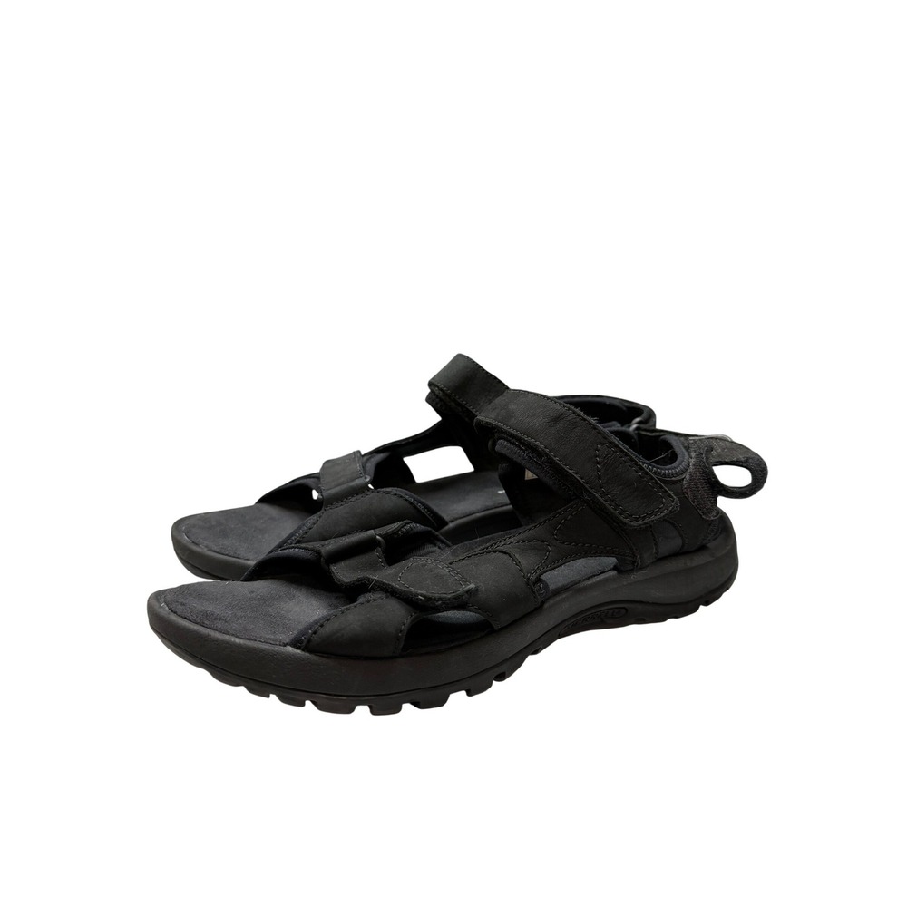 Merrell Performance Sandals Mens Black Nubuck Leather Triple Strap 11